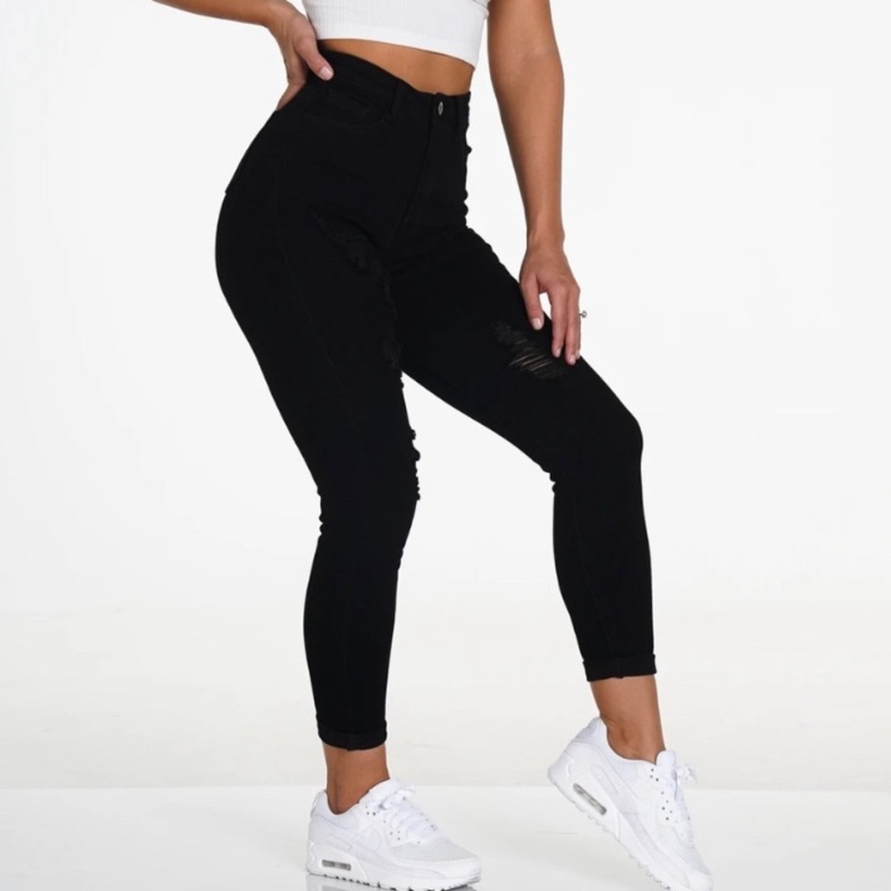 NVGTN black Ripped jeans